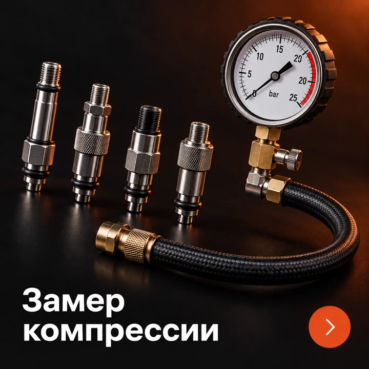 Замер компрессии двигателя